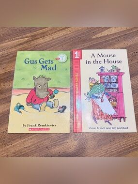 Gus Gets Mad & A Mouse in the House - Kids Picture Books young reader level 1